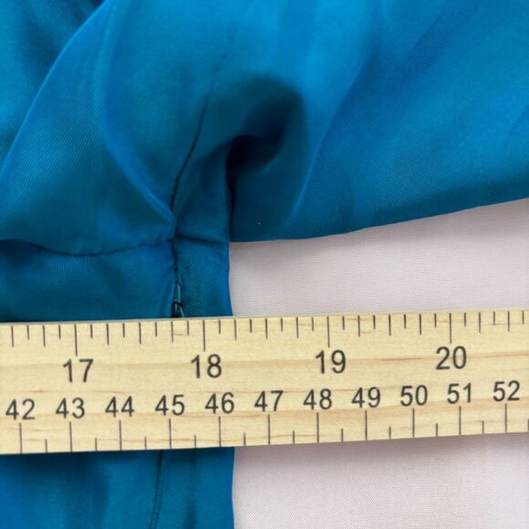 Banana Republic - Silk Blend Blouse - Peacock Blue - Size S - NWT - Picture 7 of 10